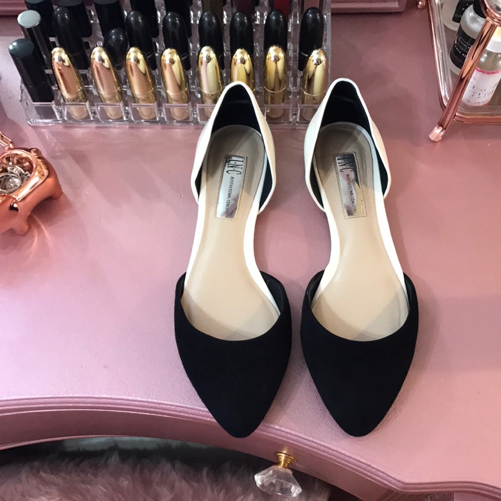 Black and white flats